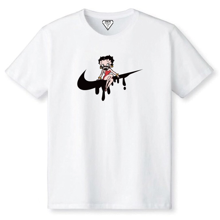 CHILDQ & Betty N.o2 Black��White T-shirt