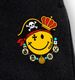 Pirate Smiley half pants Black