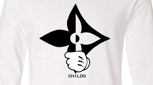 Half  Pop Art Swallow Long T-shirt White