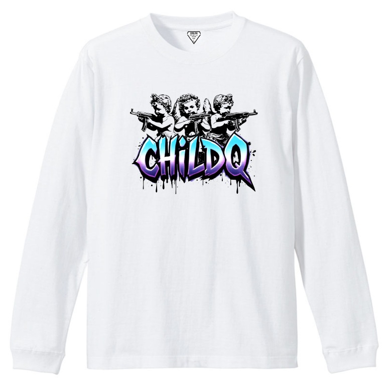 Graphic CHILDQ N.o1 White T-shirt