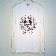 Secret MouseOld font mark Long T-shirt White