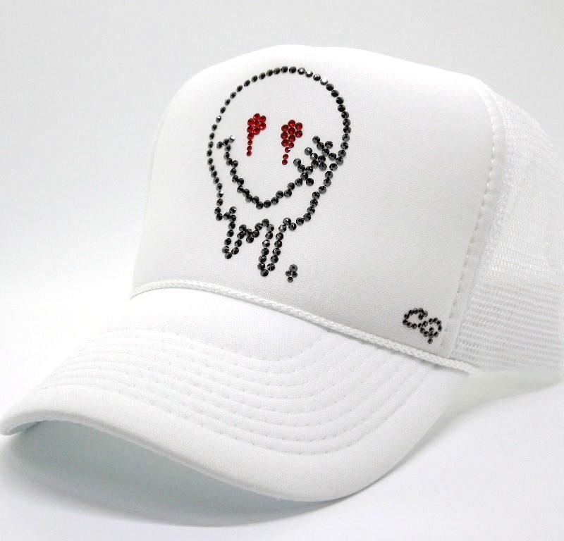 Melt Smarry gang Swarovski cap white