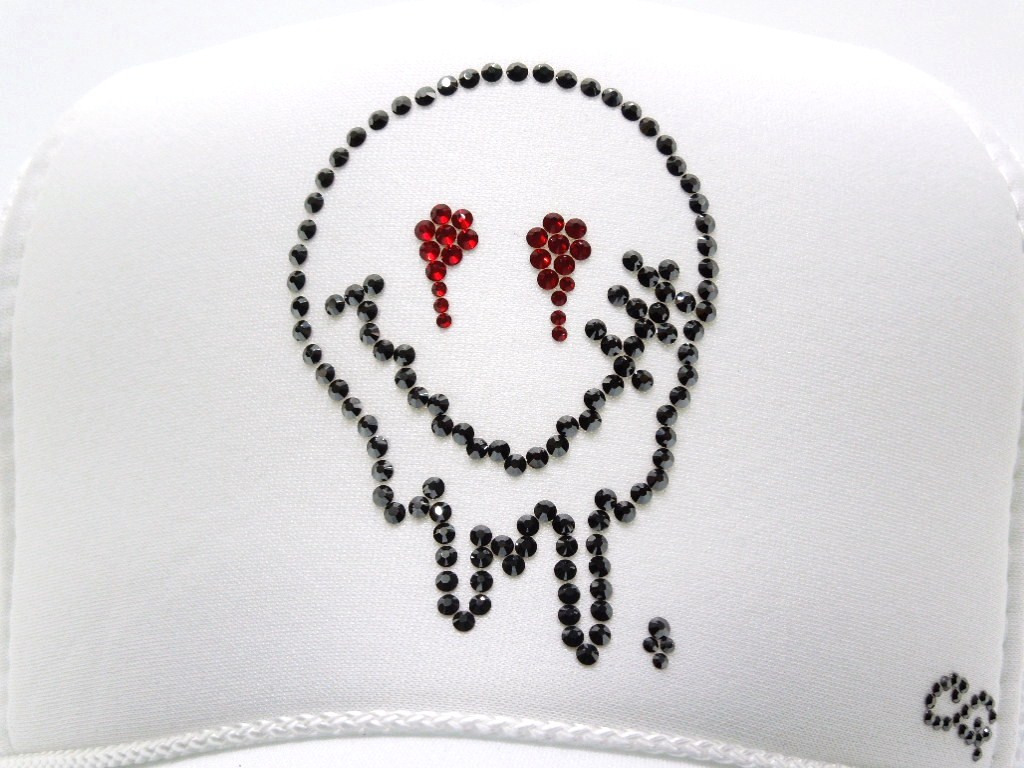 Melt Smarry gang Swarovski cap white