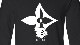 Half Pop Art Swallow Long T-shirt Black