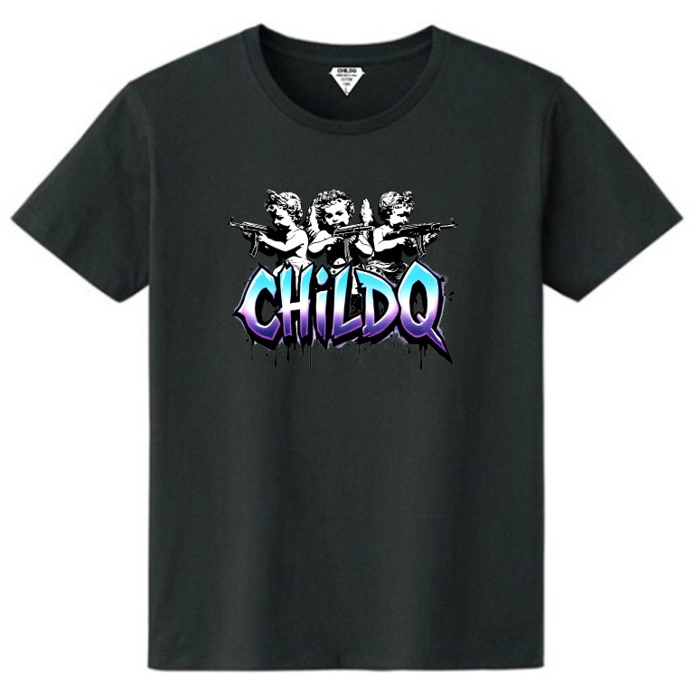 Graphic CHILDQ N.o1 Black T-shirt
