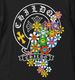 Smiley Bloom T-Shirt Black