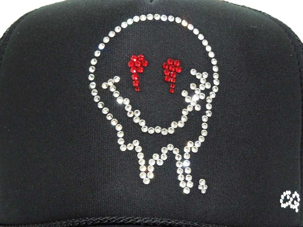 Melt Smarry gang Swarovski cap Black