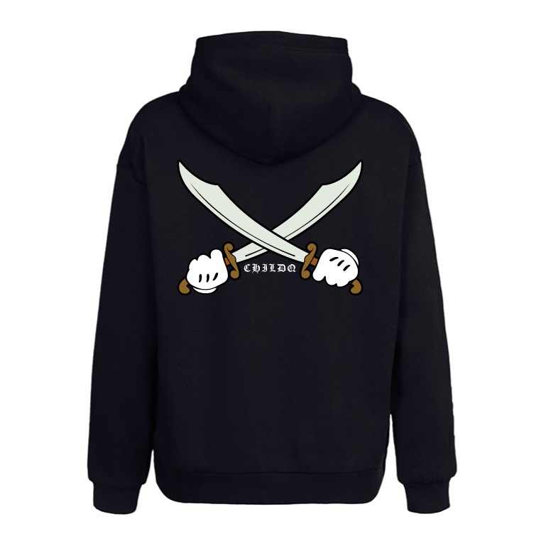 Pirate Sword Parka Black