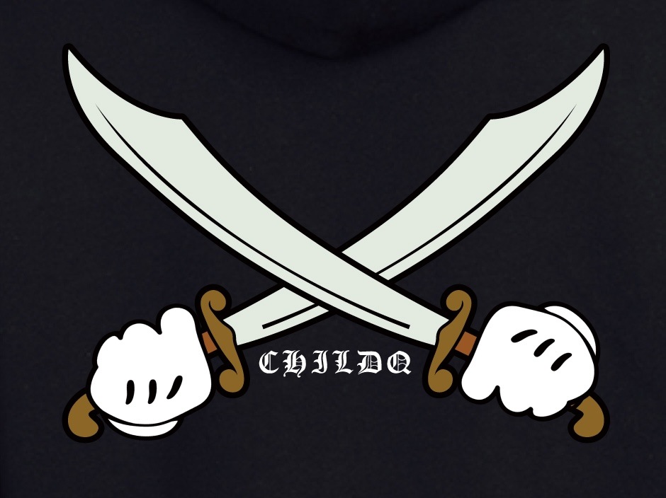 Pirate Sword Parka Black