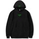 Vivid Green Eagle Parka Black