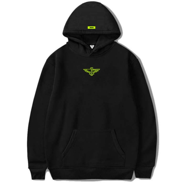 Vivid yellow Eagle Parka Black