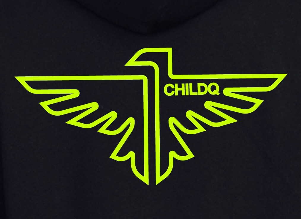 Vivid yellow Eagle Parka Black