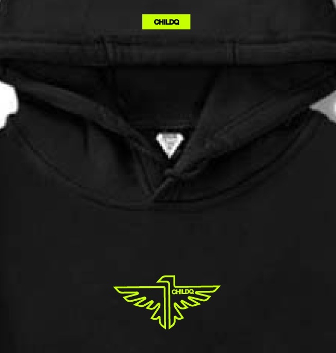 Vivid yellow Eagle Parka Black