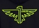 Vivid yellow Eagle Parka Black