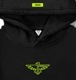 Vivid yellow Eagle Parka Black