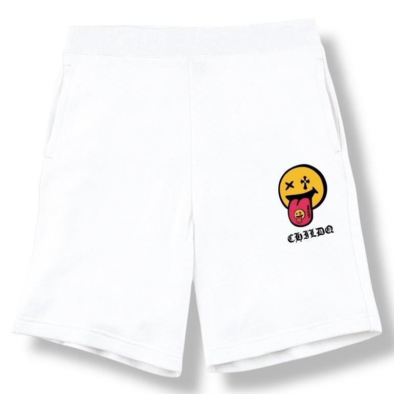Smiley&Smiley half pants White