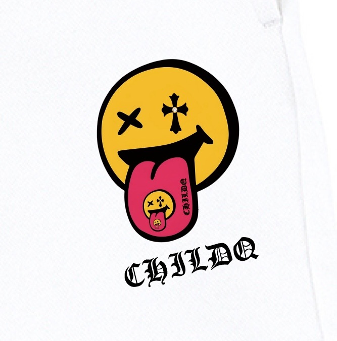 Smiley&Smiley half pants White