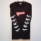 Parody Melting Sleeve Print No2 Long T Shirt Black