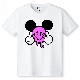 Pop Art Swarovski T-shirt White �� Pink
