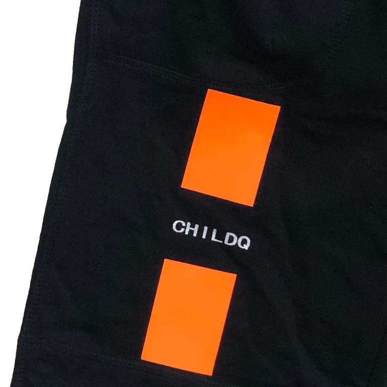 Vivid orange Line Half pants