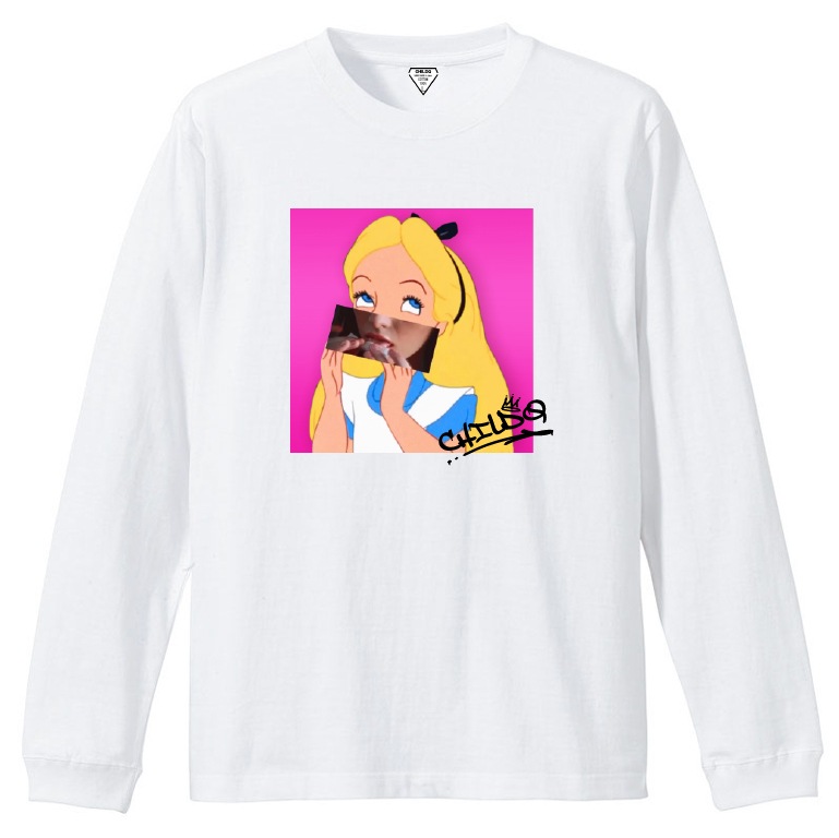 Pop smoking T-shirt white