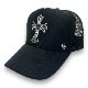 Star cross Swarovski cap Black