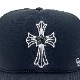 Star cross Swarovski cap Black