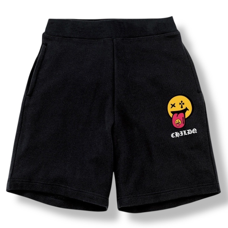Smiley&Smiley half pants Black