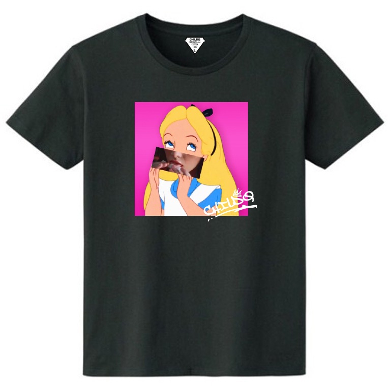 Pop smoking T-shirt Black