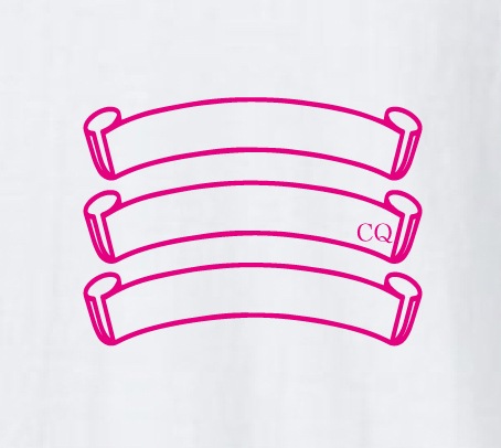 Three Star Vivid Pink T-shirt White