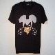 Gangster mouse Swarovski T-shirt Black��Leopard