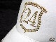 Emblem  Swarovski cap White  Gold full custom