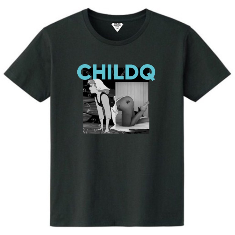 Pop Art Girl N.o21 Black T-shirt