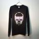 Skull crest monogram Black��Blue