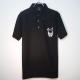 Skull Bunny Swarovski Polo shirt��Black��