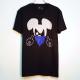 Gangster mouse Swarovski T-shirt Black��Blue