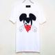 Gangster mouse Swarovski T-shirt White��Red