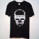Skull White Tiger T-shirt  Black��