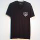Skull emblem Swarovski T-shirt��Black