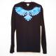 Phoenix Swarovski Long T-shirt Black / blue