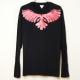 Phoenix Swarovski Long T-shirt Black / Red