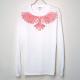 Phoenix Swarovski Long T-shirt white/ Red