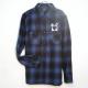 Skull Bunny flannel shirt Blue