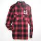 Skull Bunny flannel shirt Red