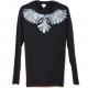 Phoenix Swarovski Long T-shirt Black / Gray