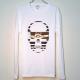 Skull Tattoo Girl Long T-shirt white