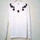 Star bat Long T-shirt white