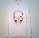 Skull Tattoo Girl NO.2 Long T-shirt white