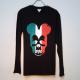 Skull Mouse Long T-shirt Italy Color Black