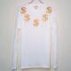 �� Dollar necklace Long T-shirt white